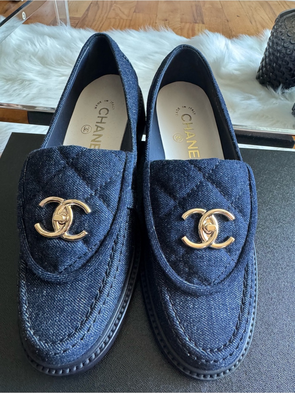 CHANEL Denim Loafers - Picture 4 of 11